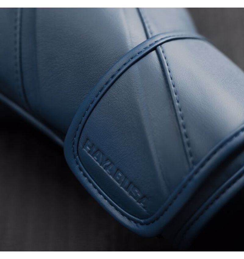 Hayabusa E1 Leather Boxing Gloves-navy